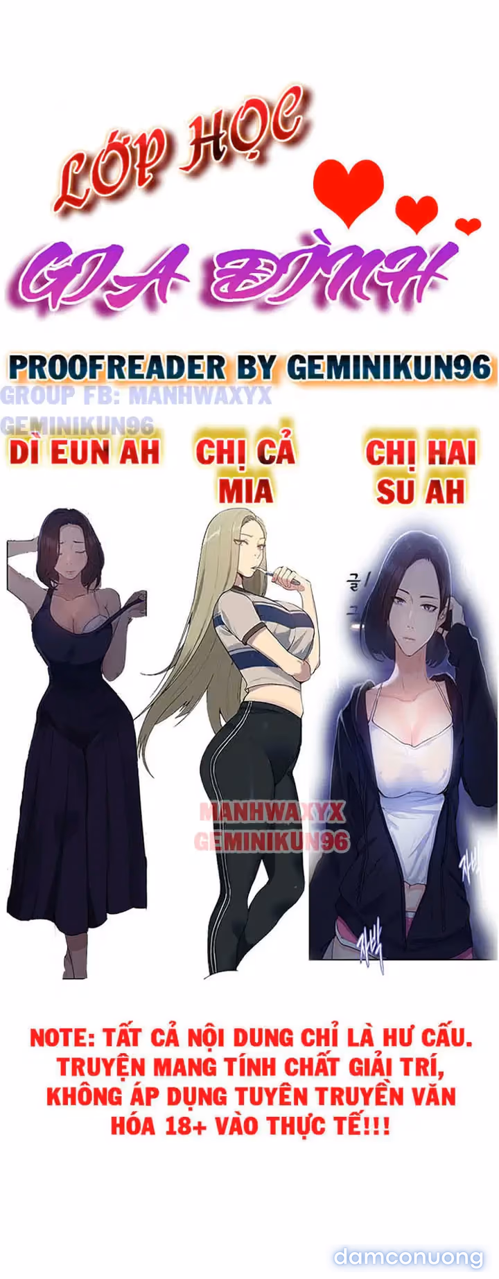 Cả nhà mở lớp dạy yêu cho tôi 
