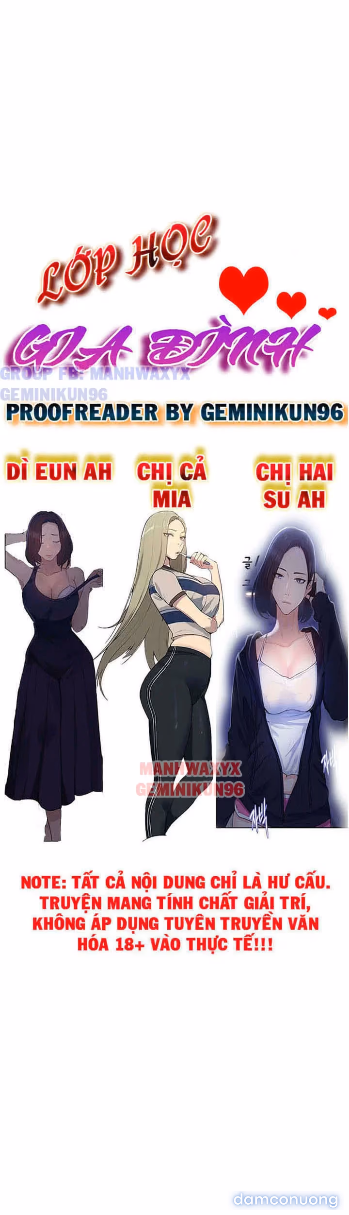 Cả nhà mở lớp dạy yêu cho tôi 