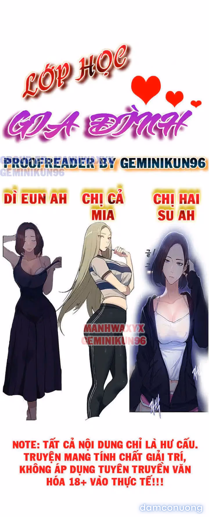 Cả nhà mở lớp dạy yêu cho tôi 
