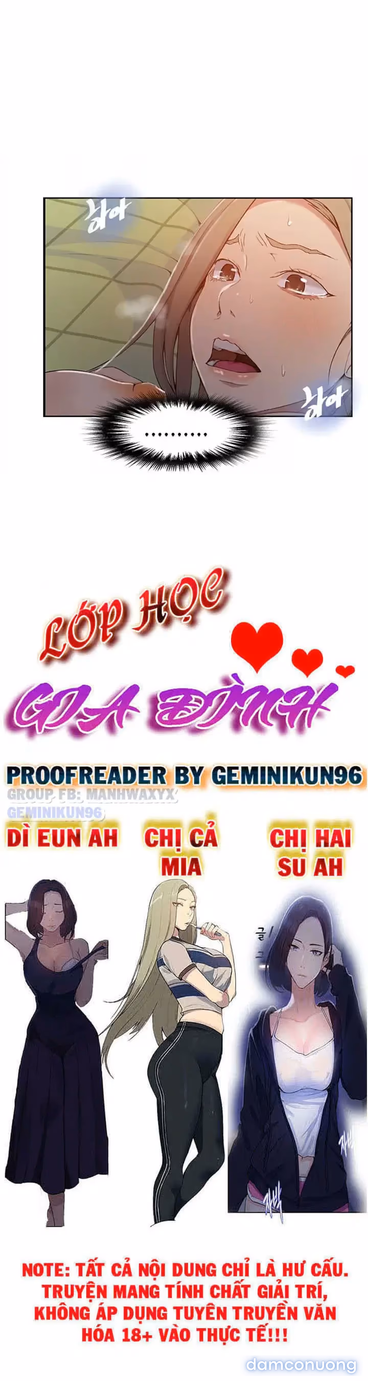 Cả nhà mở lớp dạy yêu cho tôi 
