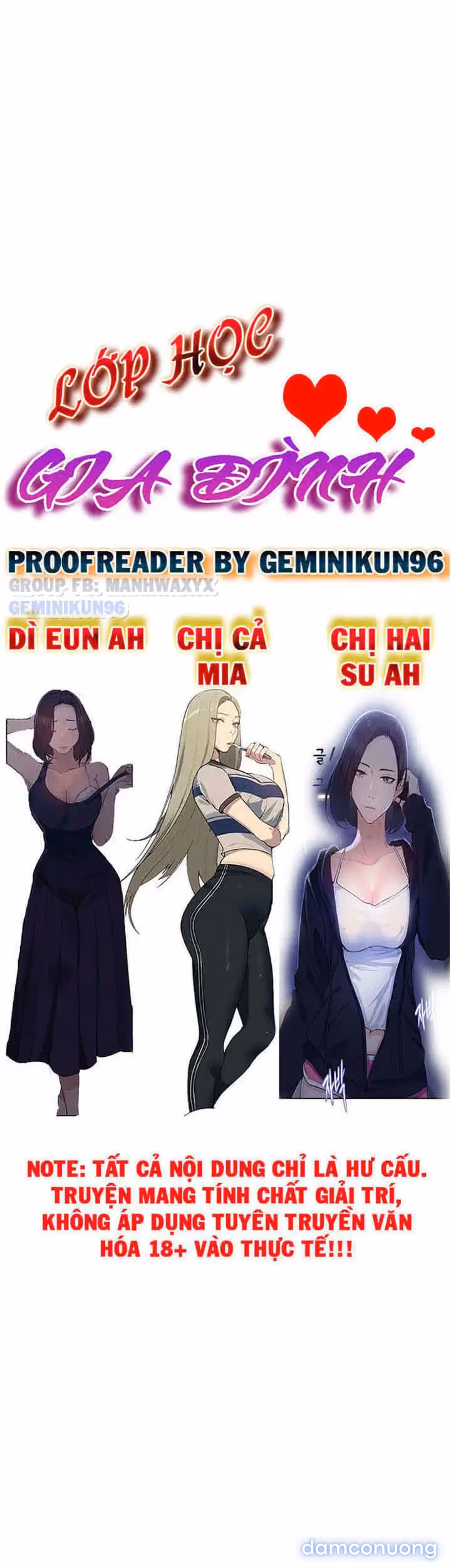 Cả nhà mở lớp dạy yêu cho tôi 