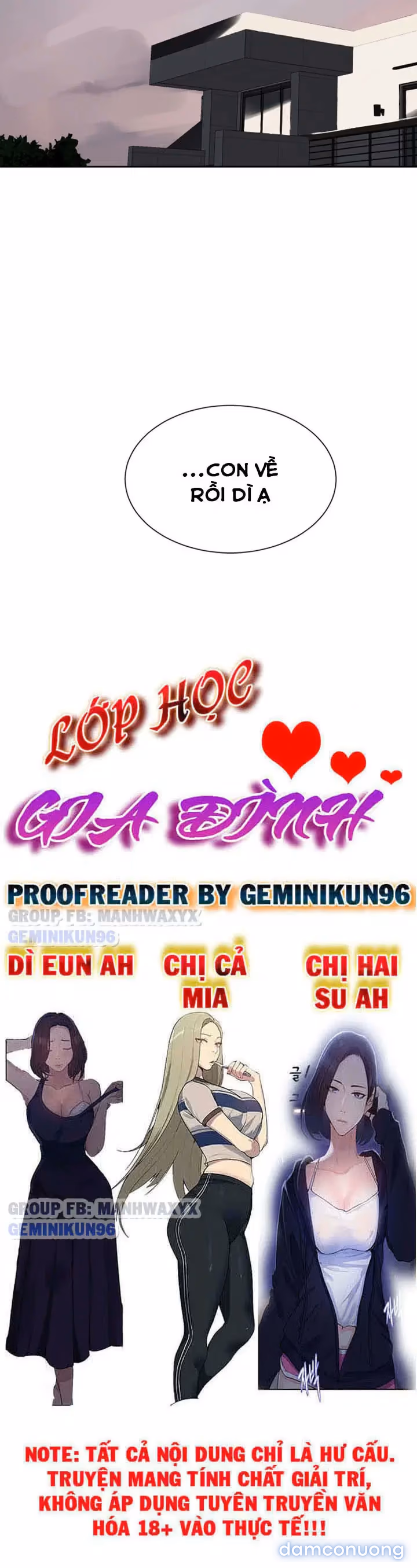 Cả nhà mở lớp dạy yêu cho tôi 