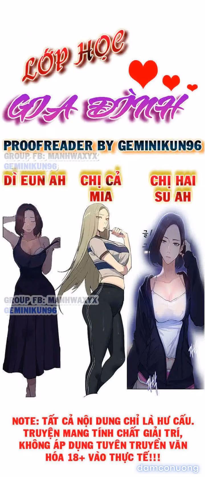 Cả nhà mở lớp dạy yêu cho tôi 