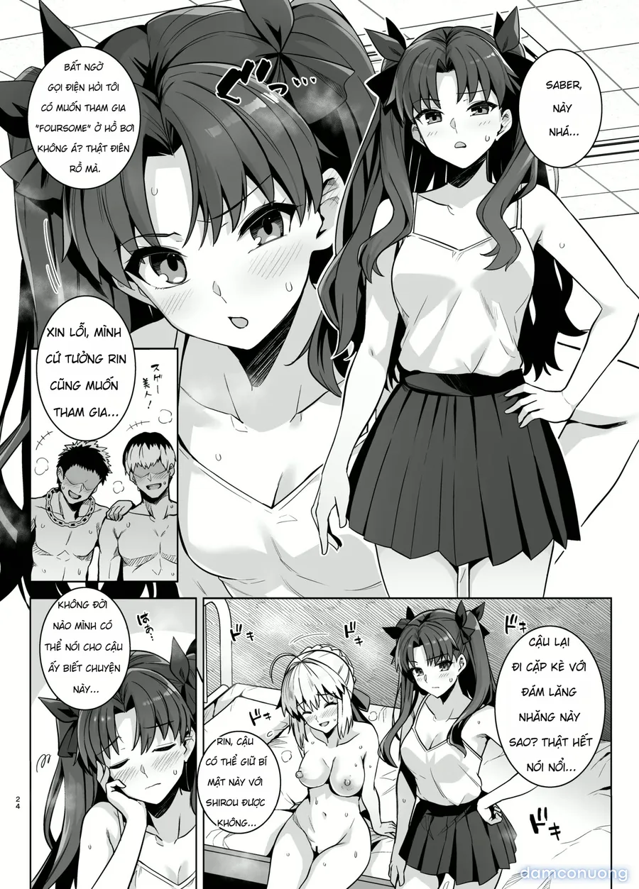 Saber-san Yarimoku Nanpamachi Pool Hen + Omake Mini CG Shuu 