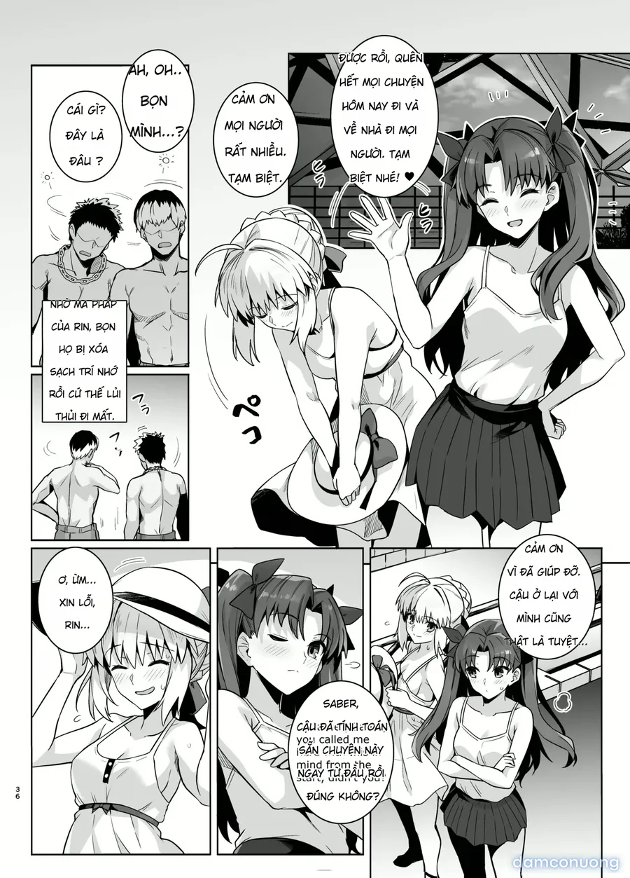 Saber-san Yarimoku Nanpamachi Pool Hen + Omake Mini CG Shuu 