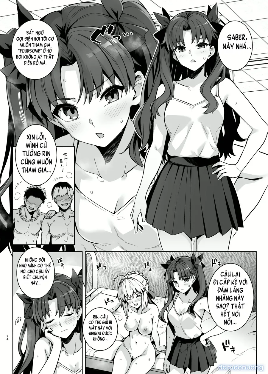 Saber-san Yarimoku Nanpamachi Pool Hen + Omake Mini CG Shuu 