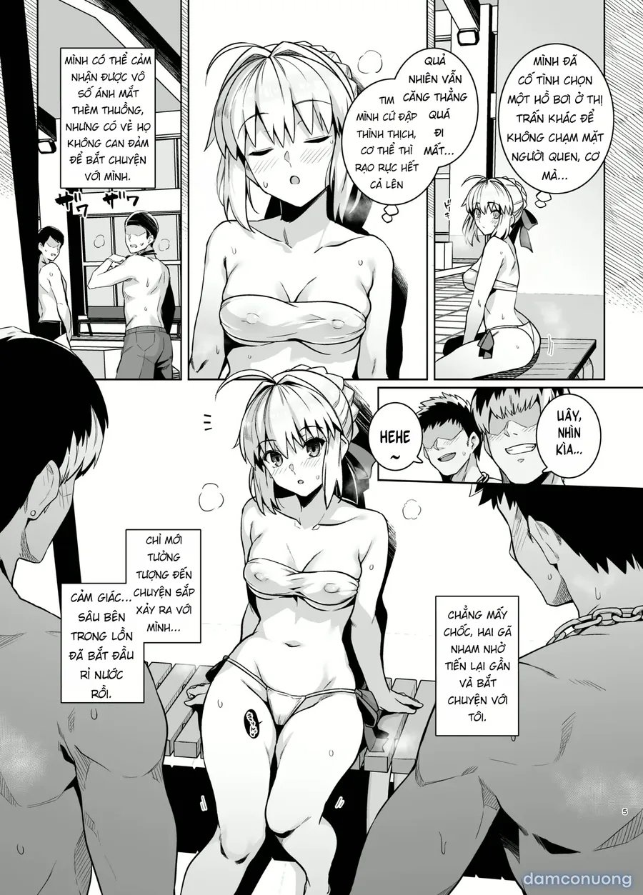 Saber-san Yarimoku Nanpamachi Pool Hen + Omake Mini CG Shuu 