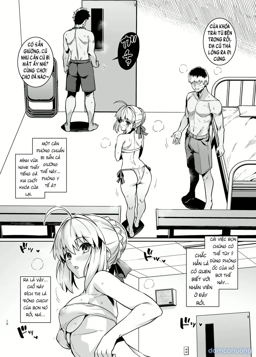 Saber-san Yarimoku Nanpamachi Pool Hen + Omake Mini CG Shuu 