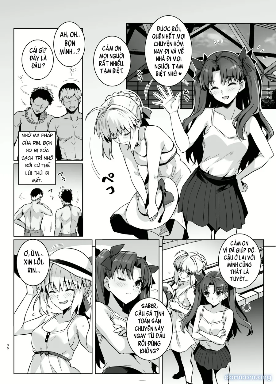Saber-san Yarimoku Nanpamachi Pool Hen + Omake Mini CG Shuu 