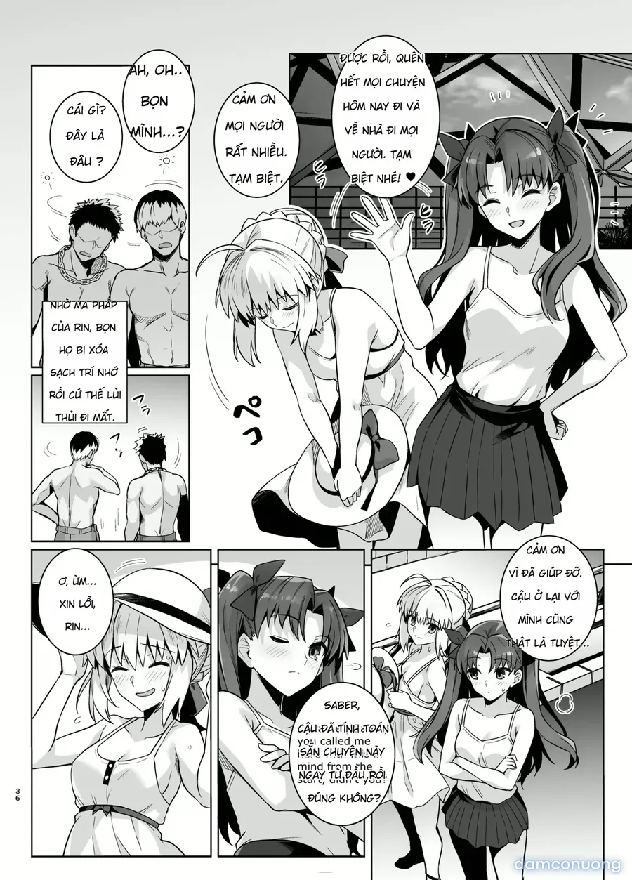 Saber-san Yarimoku Nanpamachi Pool Hen + Omake Mini CG Shuu 
