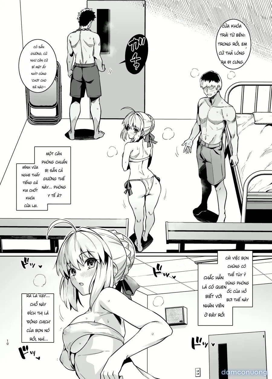 Saber-san Yarimoku Nanpamachi Pool Hen + Omake Mini CG Shuu 