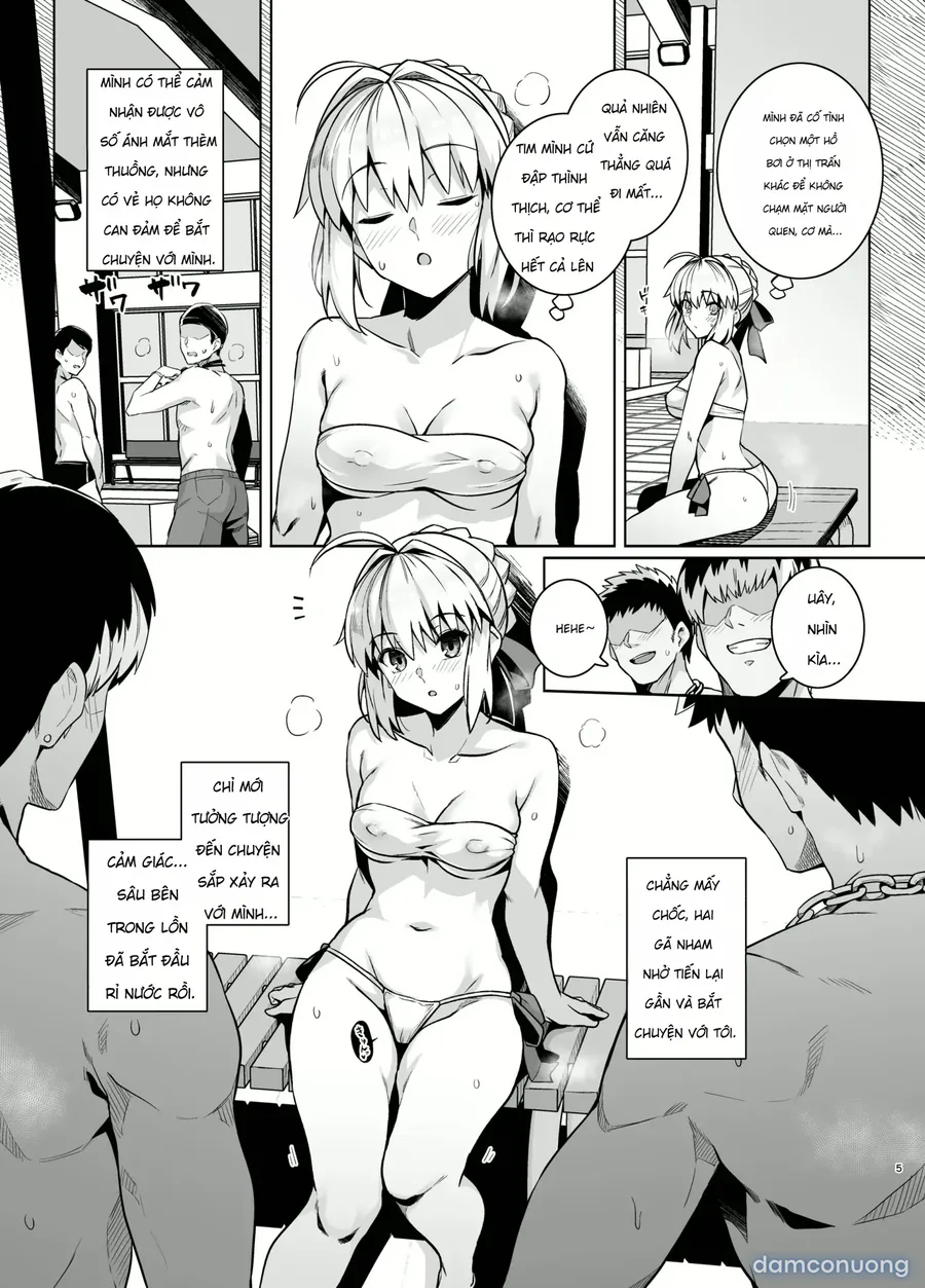 Saber-san Yarimoku Nanpamachi Pool Hen + Omake Mini CG Shuu 