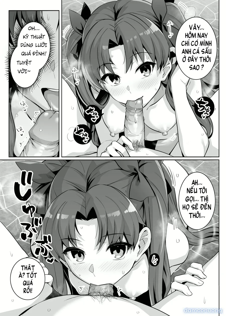 Saber chan và Rin-chan gạ địt ở suối nước nóng 