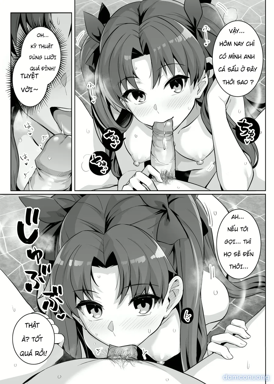 Saber chan và Rin-chan gạ địt ở suối nước nóng 
