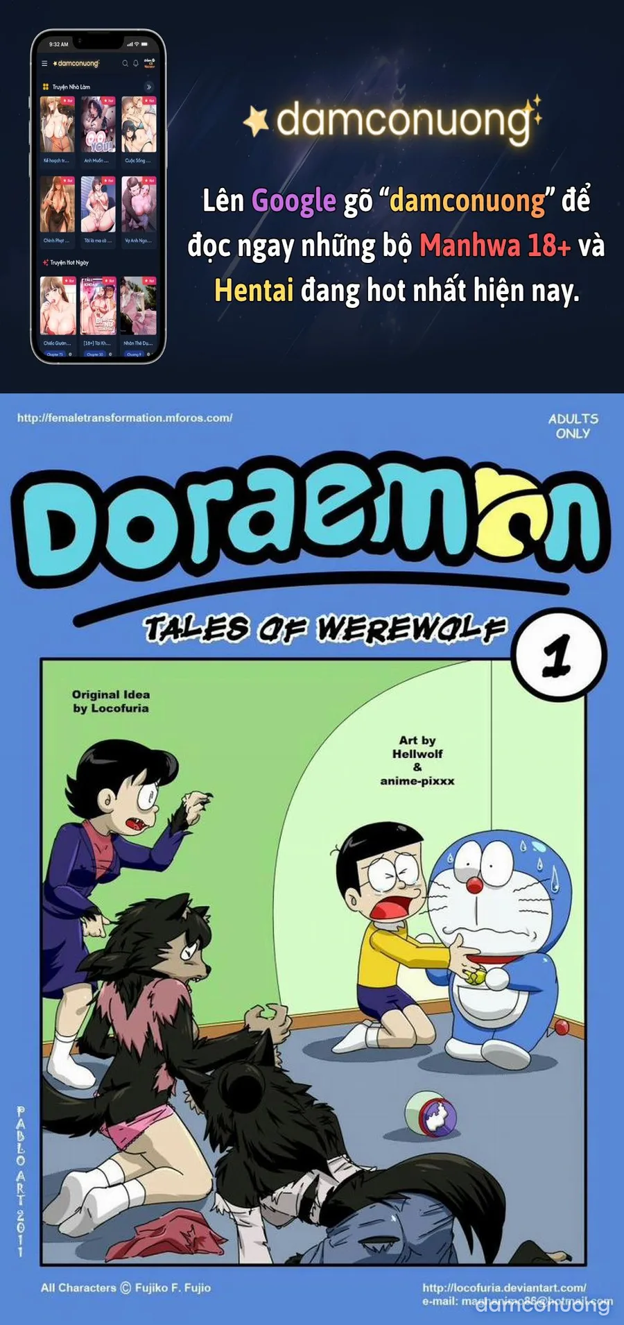 Tuyển Tập Doraemon Doujinshi 18+ [Bảo bối thần thánh] 