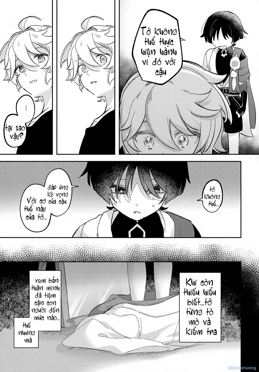 (Kami no Eichi 22) [Koushinryou Kata (K)] Kimi ga Kou Shitan Dakara (Genshin Impact)[Vietnamese] [furinazam_Translations] 