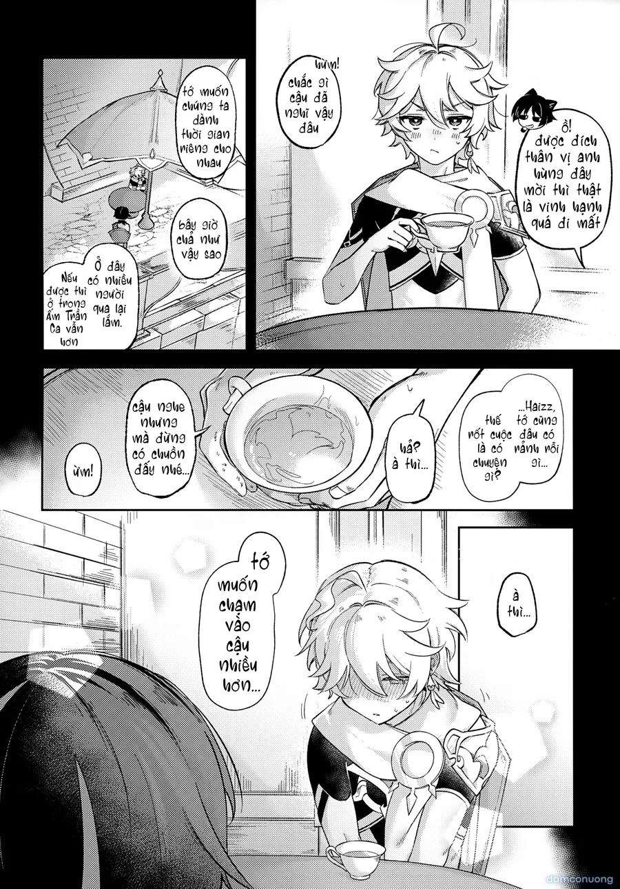 (Kami no Eichi 22) [Koushinryou Kata (K)] Kimi ga Kou Shitan Dakara (Genshin Impact)[Vietnamese] [furinazam_Translations] 