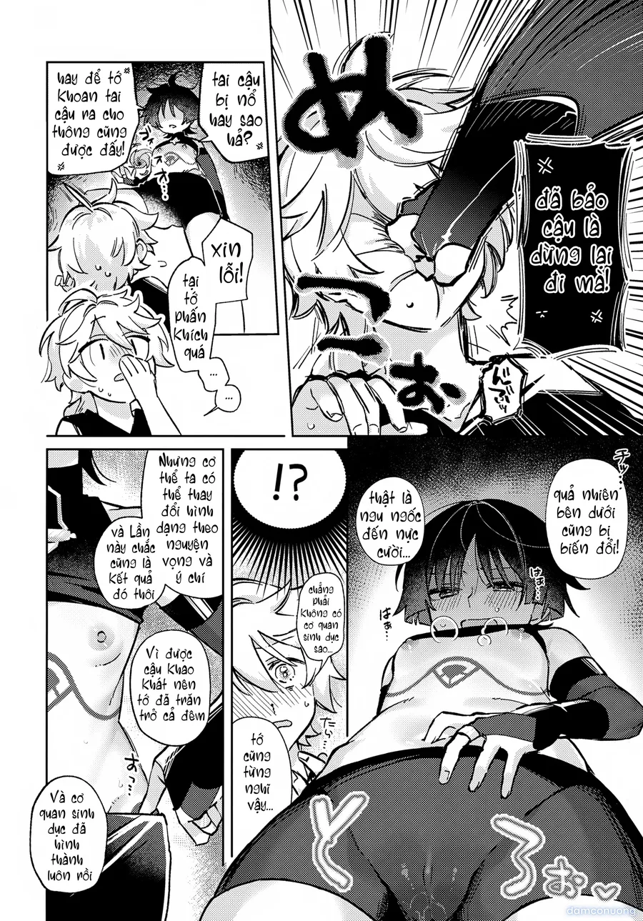(Kami no Eichi 22) [Koushinryou Kata (K)] Kimi ga Kou Shitan Dakara (Genshin Impact)[Vietnamese] [furinazam_Translations] 