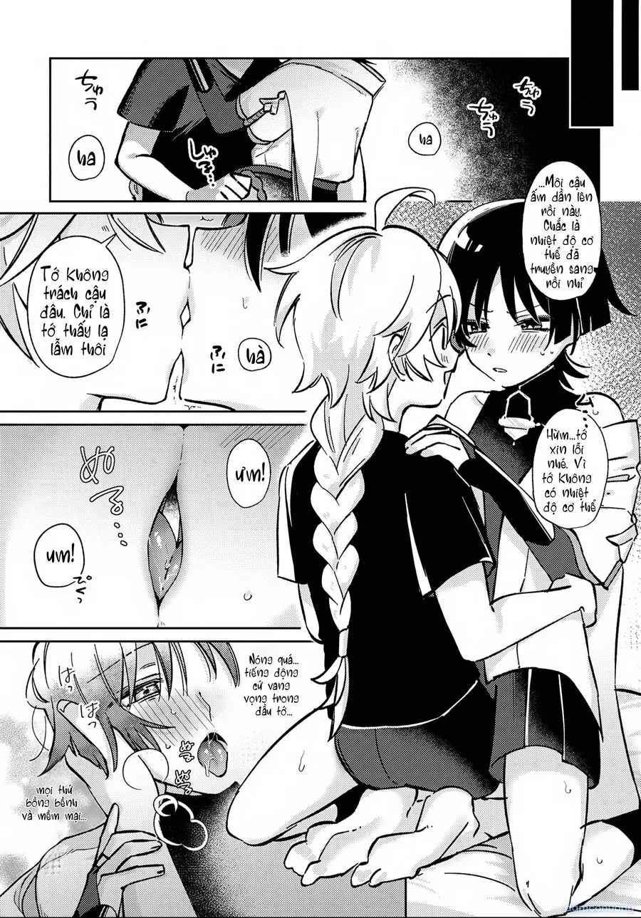 (Kami no Eichi 22) [Koushinryou Kata (K)] Kimi ga Kou Shitan Dakara (Genshin Impact)[Vietnamese] [furinazam_Translations] 