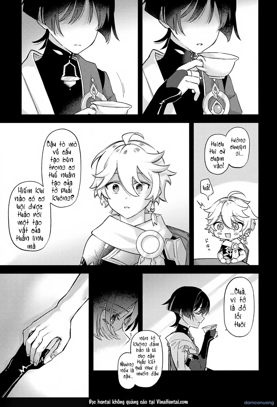 (Kami no Eichi 22) [Koushinryou Kata (K)] Kimi ga Kou Shitan Dakara (Genshin Impact)[Vietnamese] [furinazam_Translations] 