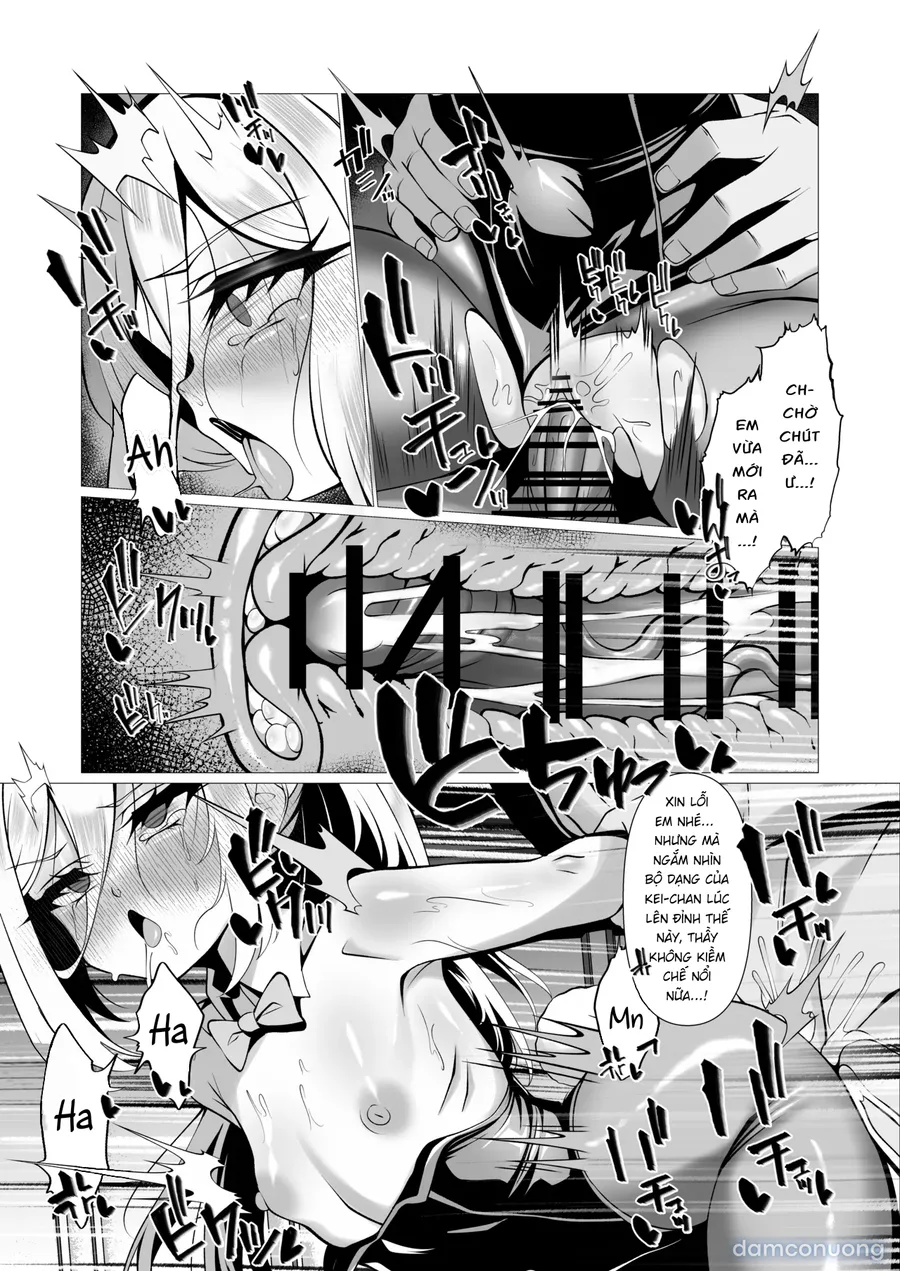 Nè, nè! Thầy yêu Kei-chan nhiều lắm đó!! Nên là mình cứ tiếp tục ôm nhau thật nhiều nhé!! 