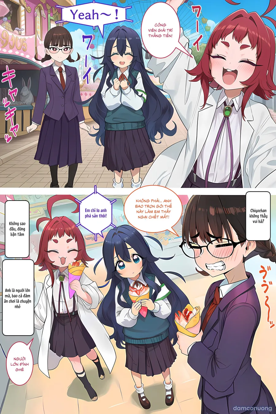 Địt lăn lóc 3 em loli!! 