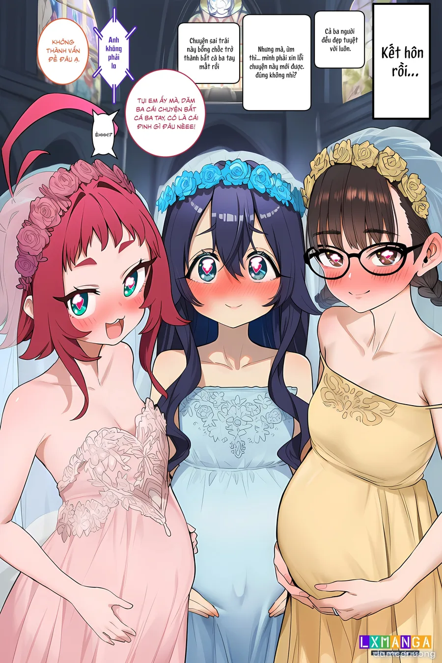 Địt lăn lóc 3 em loli!! 