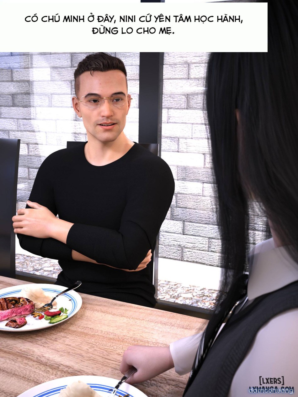 Chăm Sóc Vợ Và Con Gái Thằng Bạn 