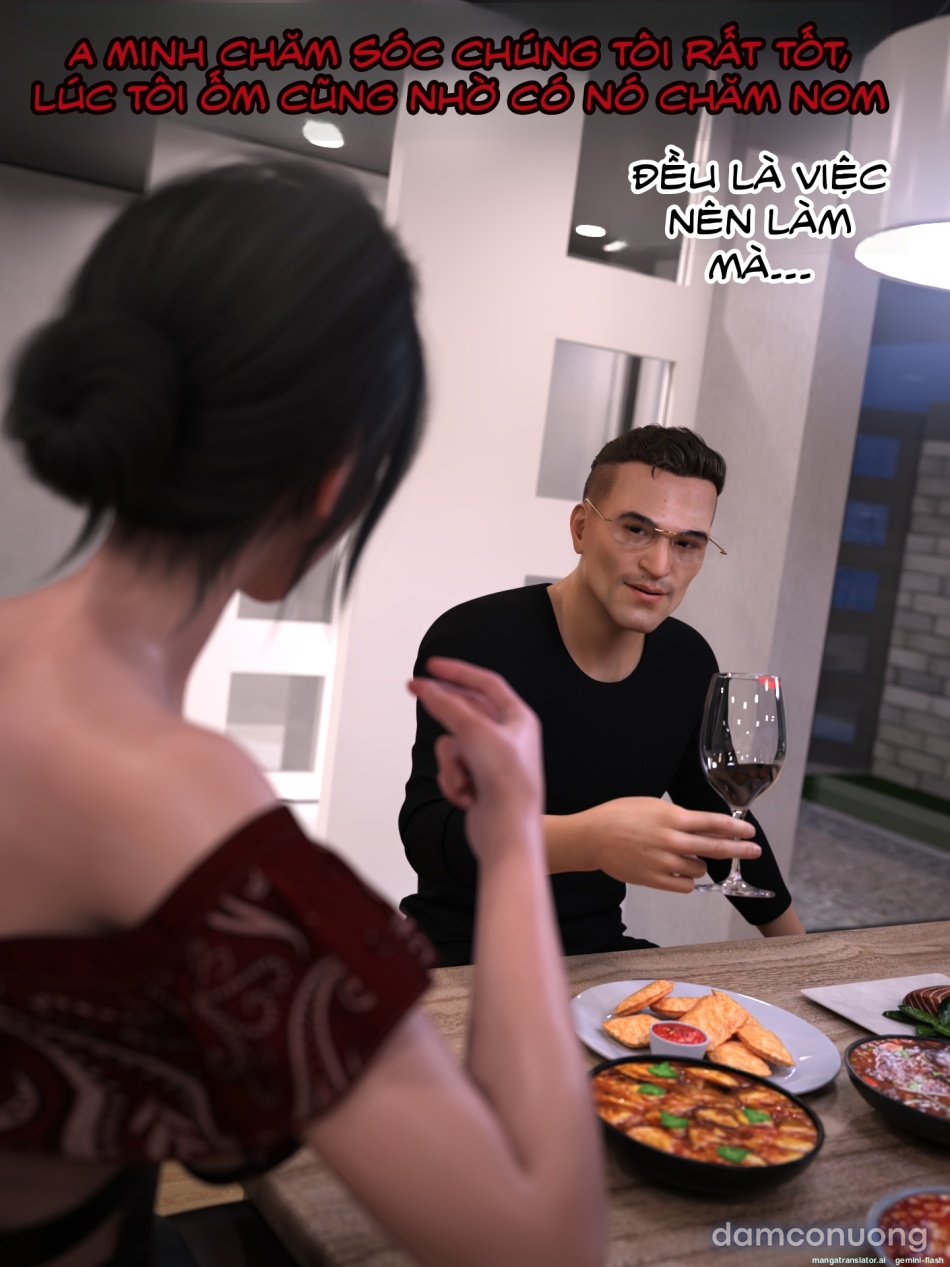 Chăm Sóc Vợ Và Con Gái Thằng Bạn 