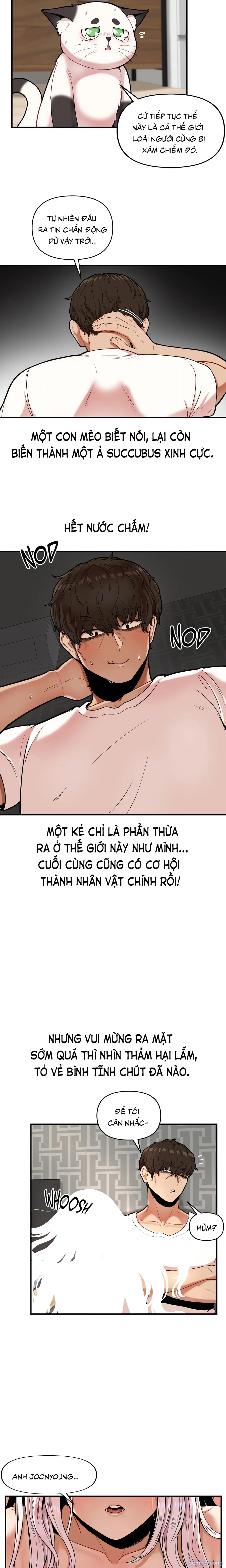 Con Mèo Nhặt Được Hóa Ra Là Succubus!? Tôi nhận được kĩ năng vô hình (Không che) 