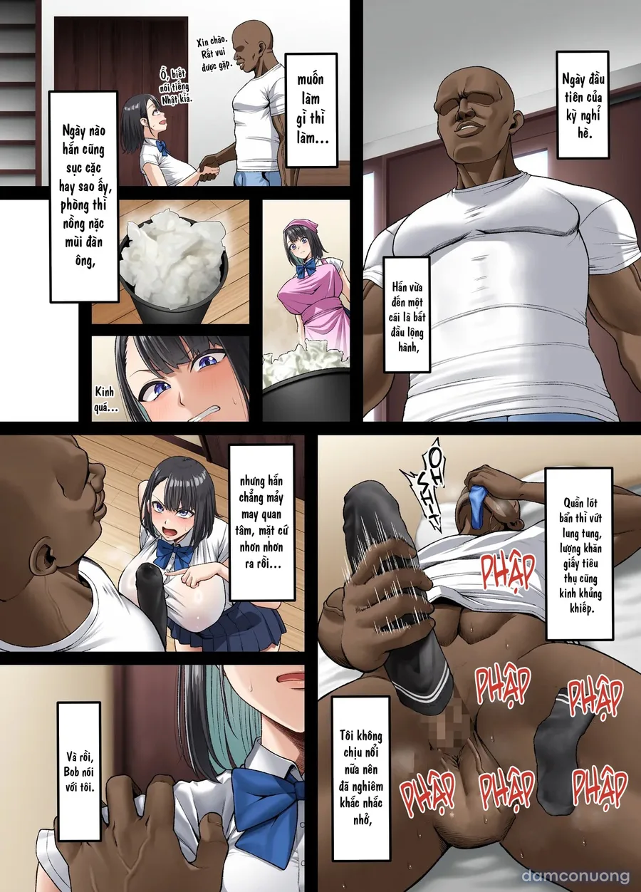 Homestay-chuu no Kokujin Chinpo ni Kanojo ga Mesu Ochi Saserareta Hanashi 
