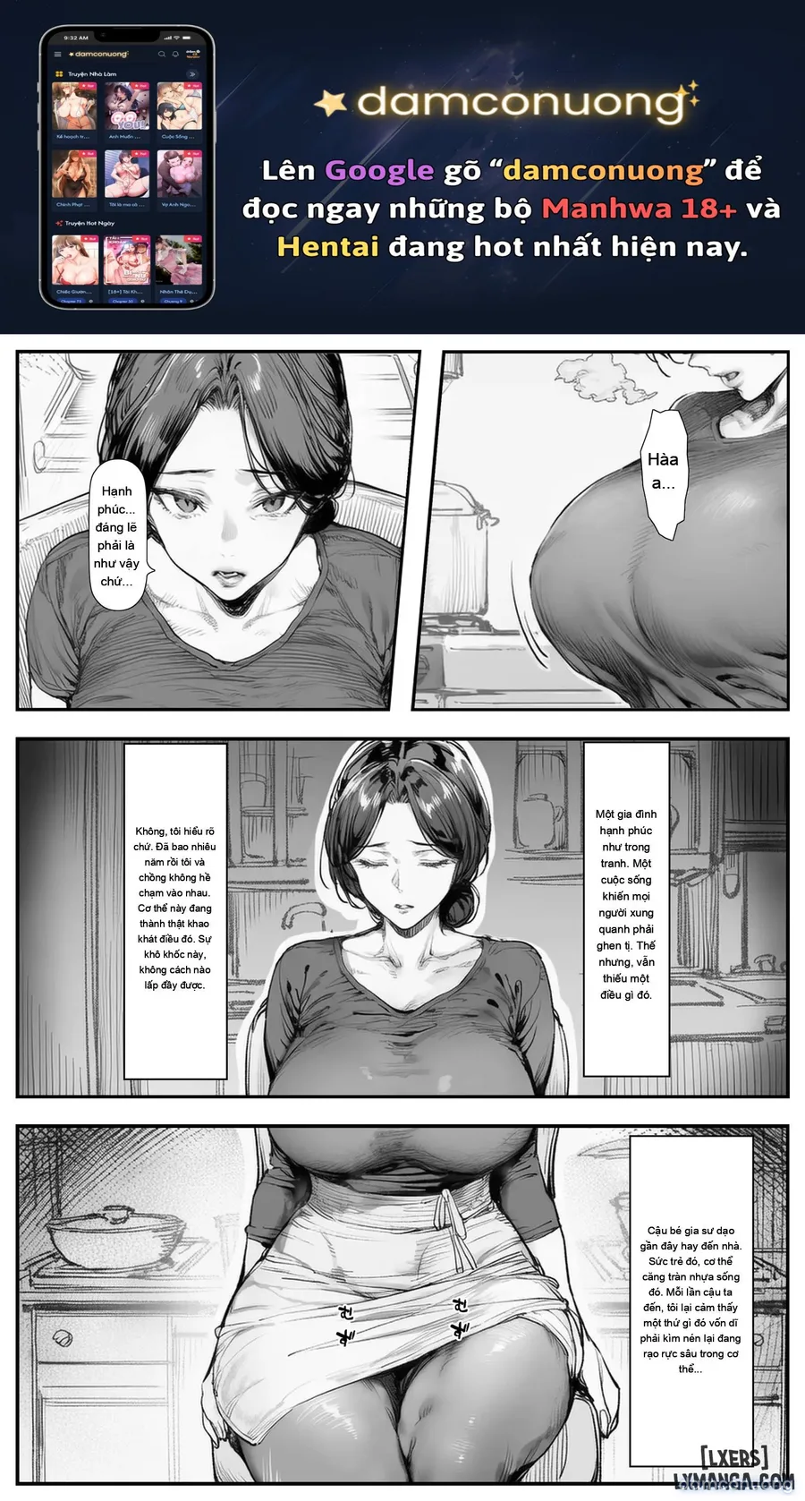 Người phụ nữ đã kết hôn không thể chịu đựng được sự trống trải. 