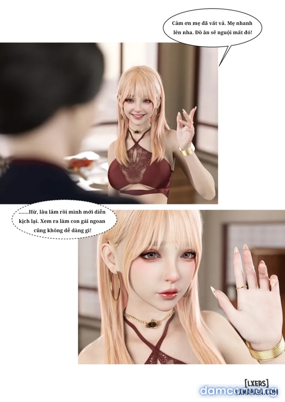Mẹ tôi bị thằng bạn chơi. 