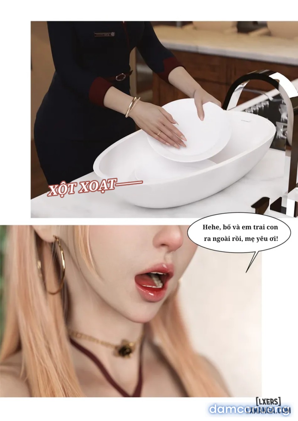 Mẹ tôi bị thằng bạn chơi. 