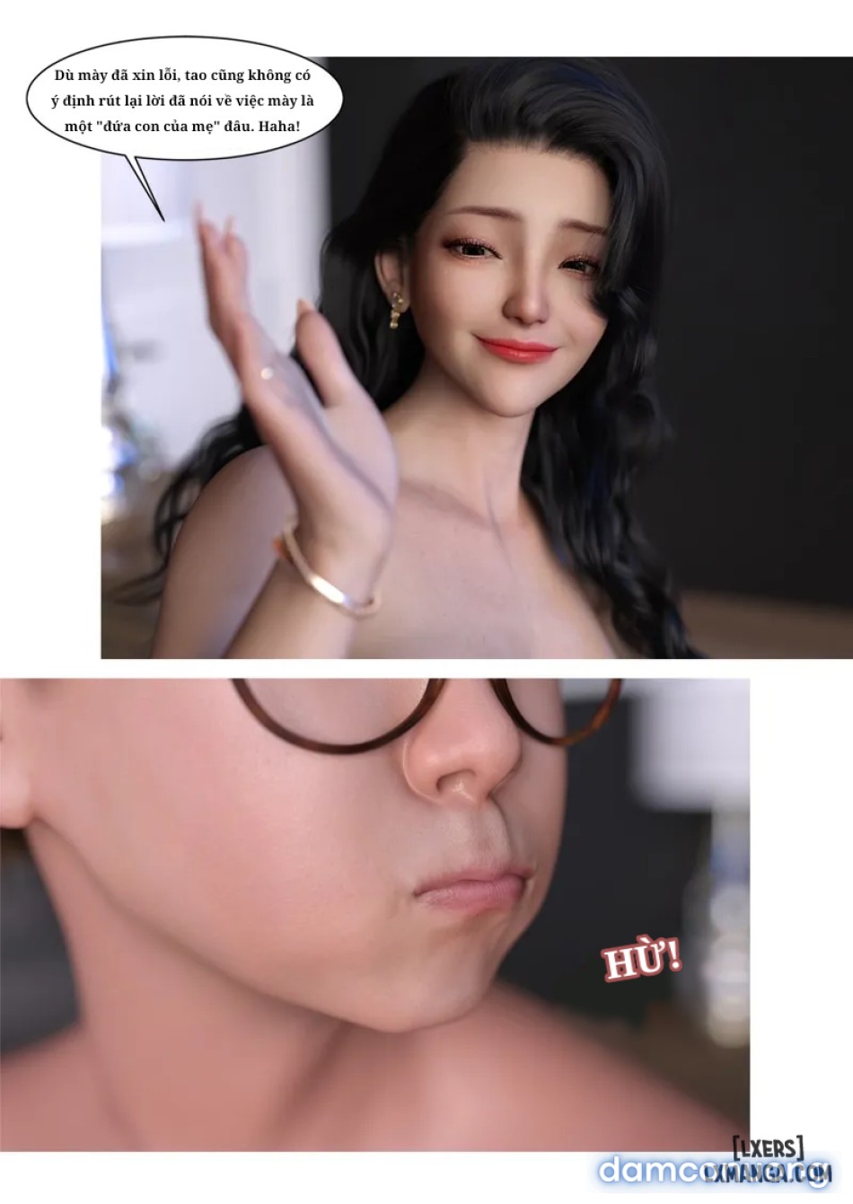 Mẹ tôi bị thằng bạn chơi. 