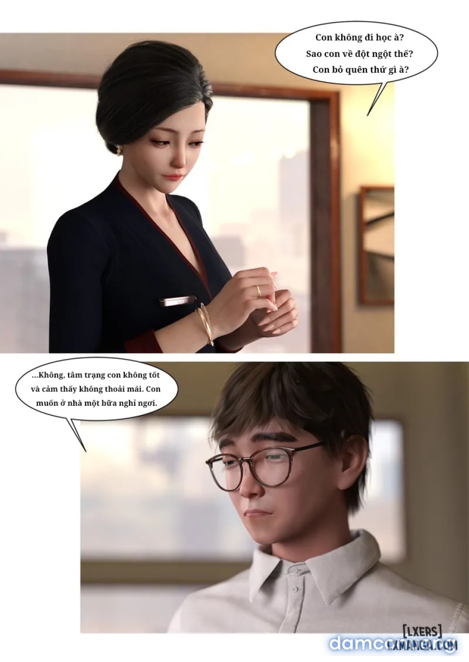 Mẹ tôi bị thằng bạn chơi. 