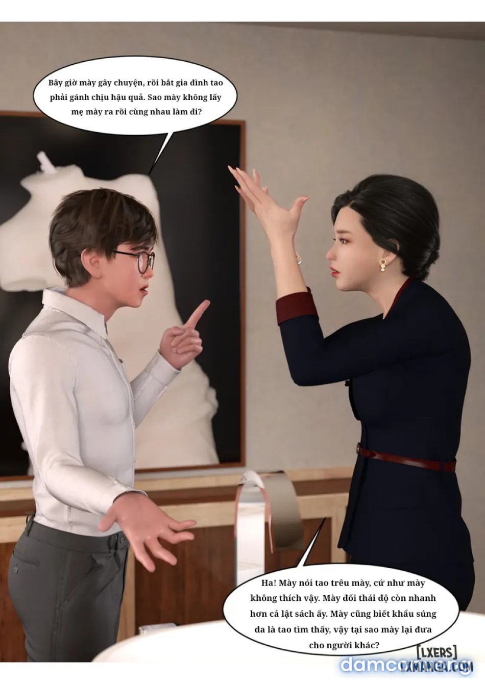 Mẹ tôi bị thằng bạn chơi. 