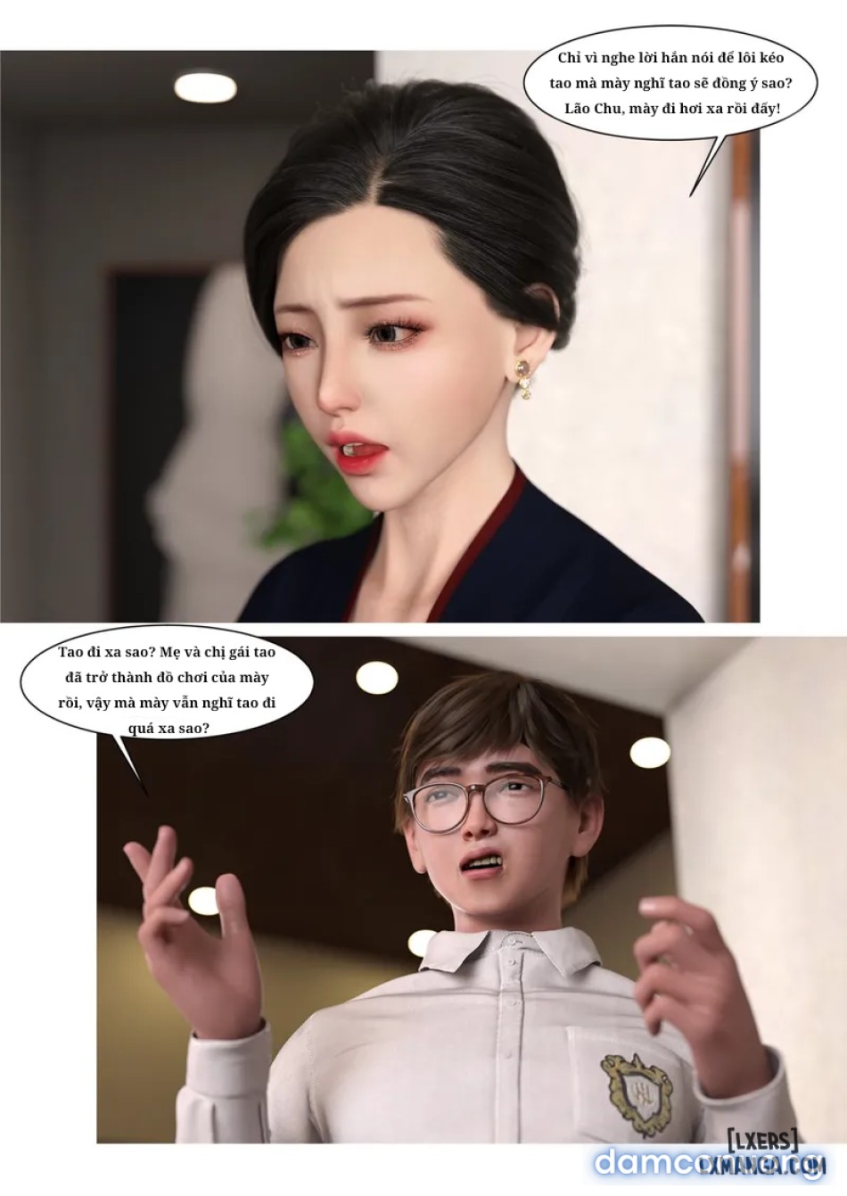 Mẹ tôi bị thằng bạn chơi. 