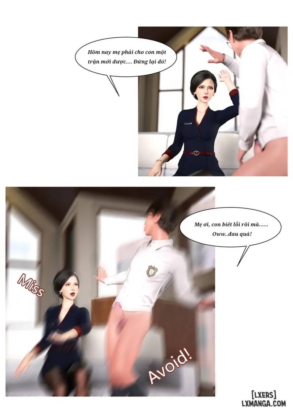 Mẹ tôi bị thằng bạn chơi. 