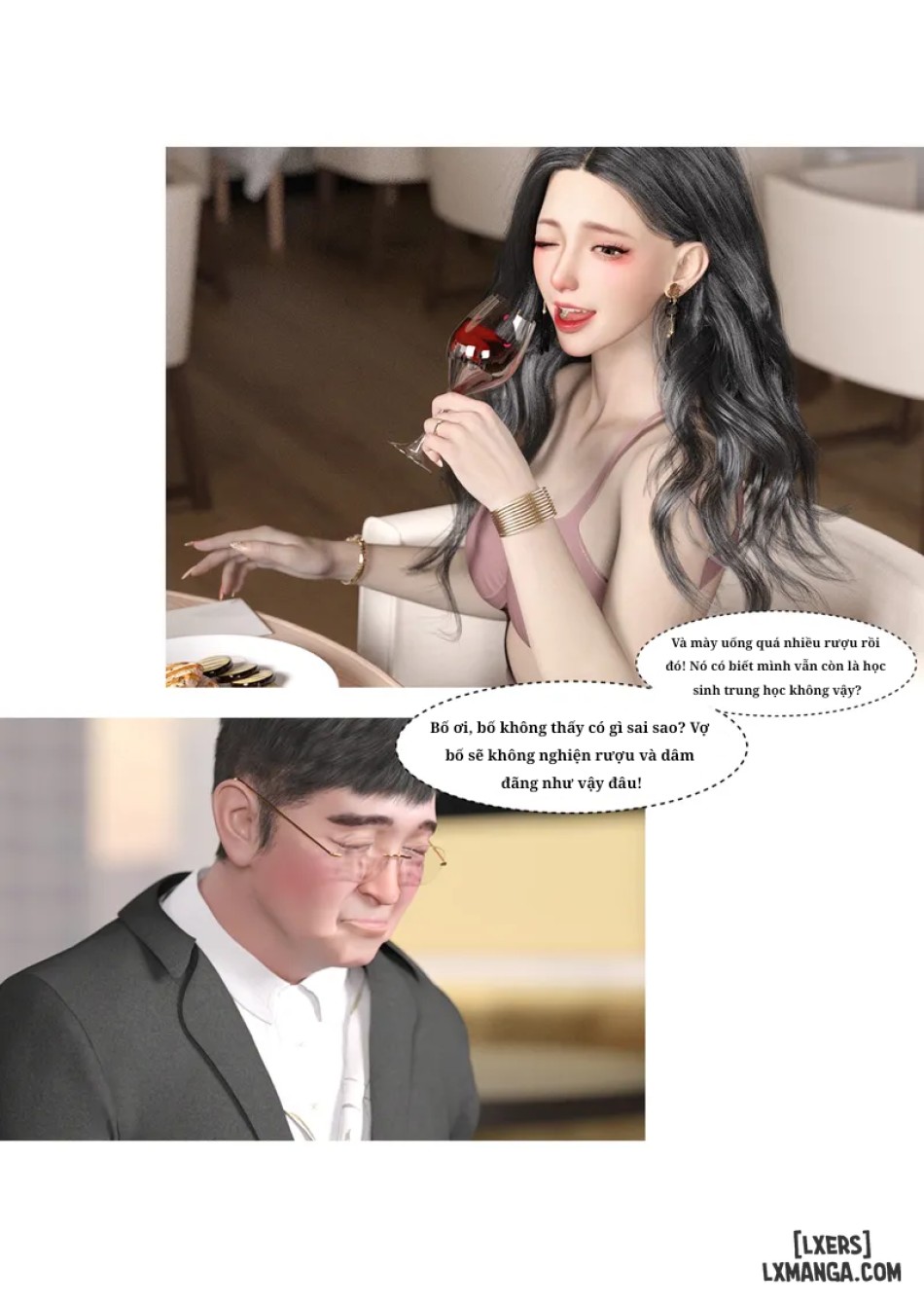 Mẹ tôi bị thằng bạn chơi. 