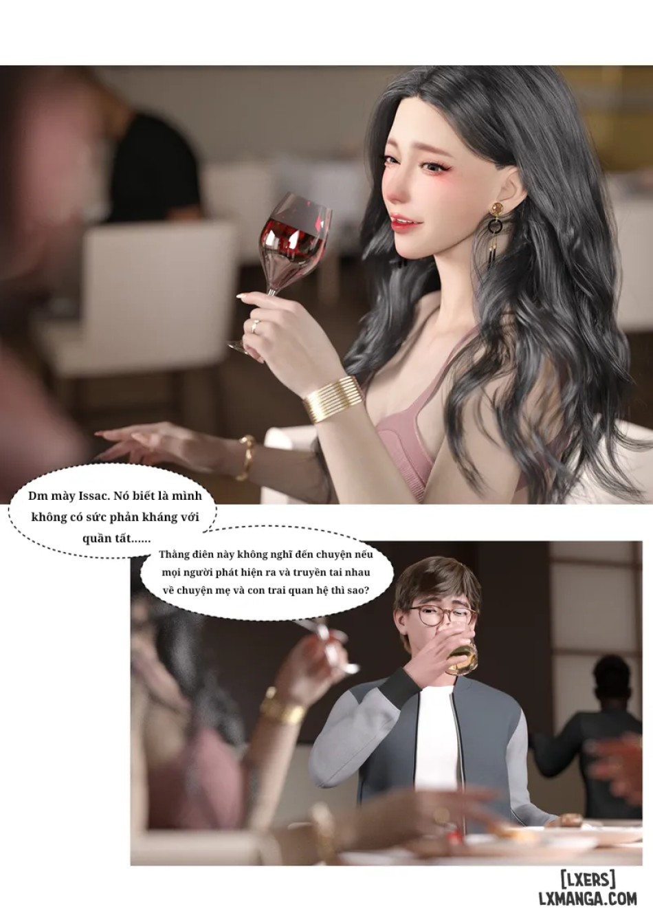 Mẹ tôi bị thằng bạn chơi. 