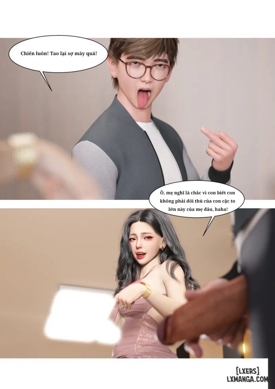 Mẹ tôi bị thằng bạn chơi. 