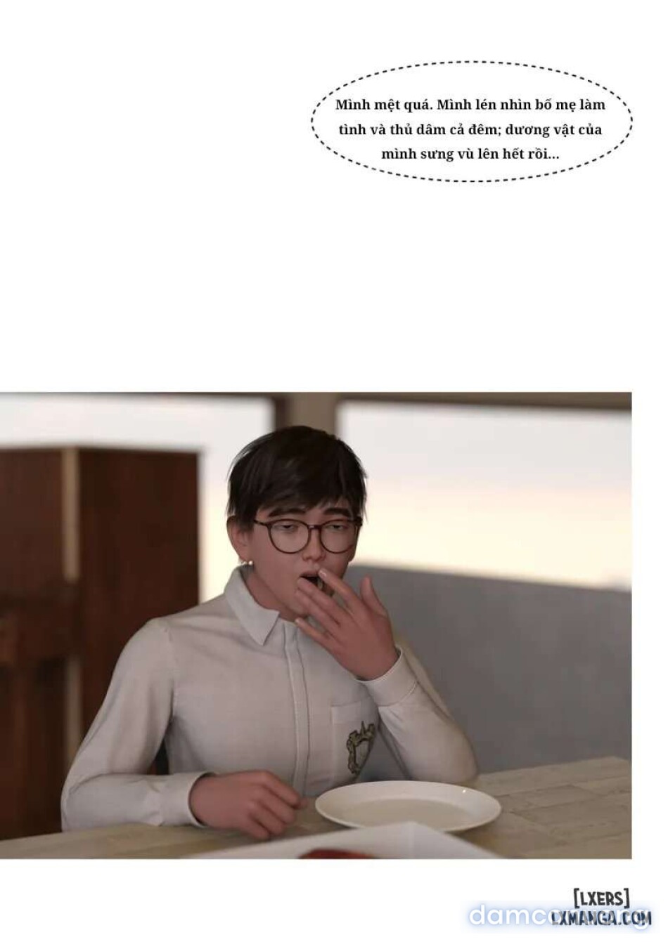 Mẹ tôi bị thằng bạn chơi. 