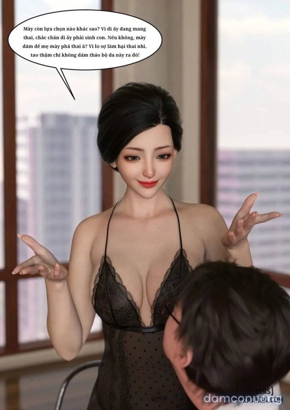 Mẹ tôi bị thằng bạn chơi. 