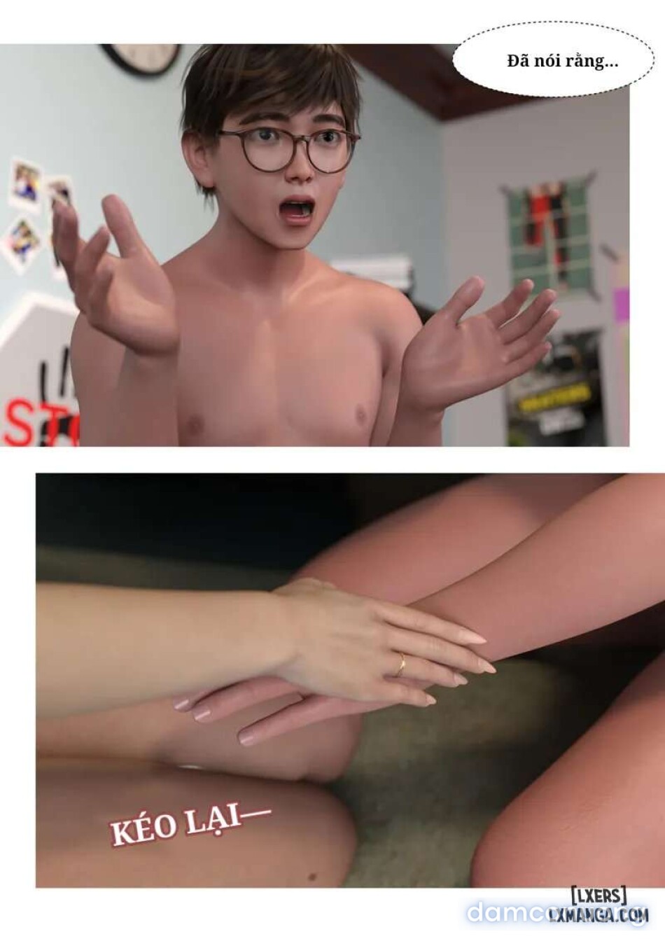 Mẹ tôi bị thằng bạn chơi. 
