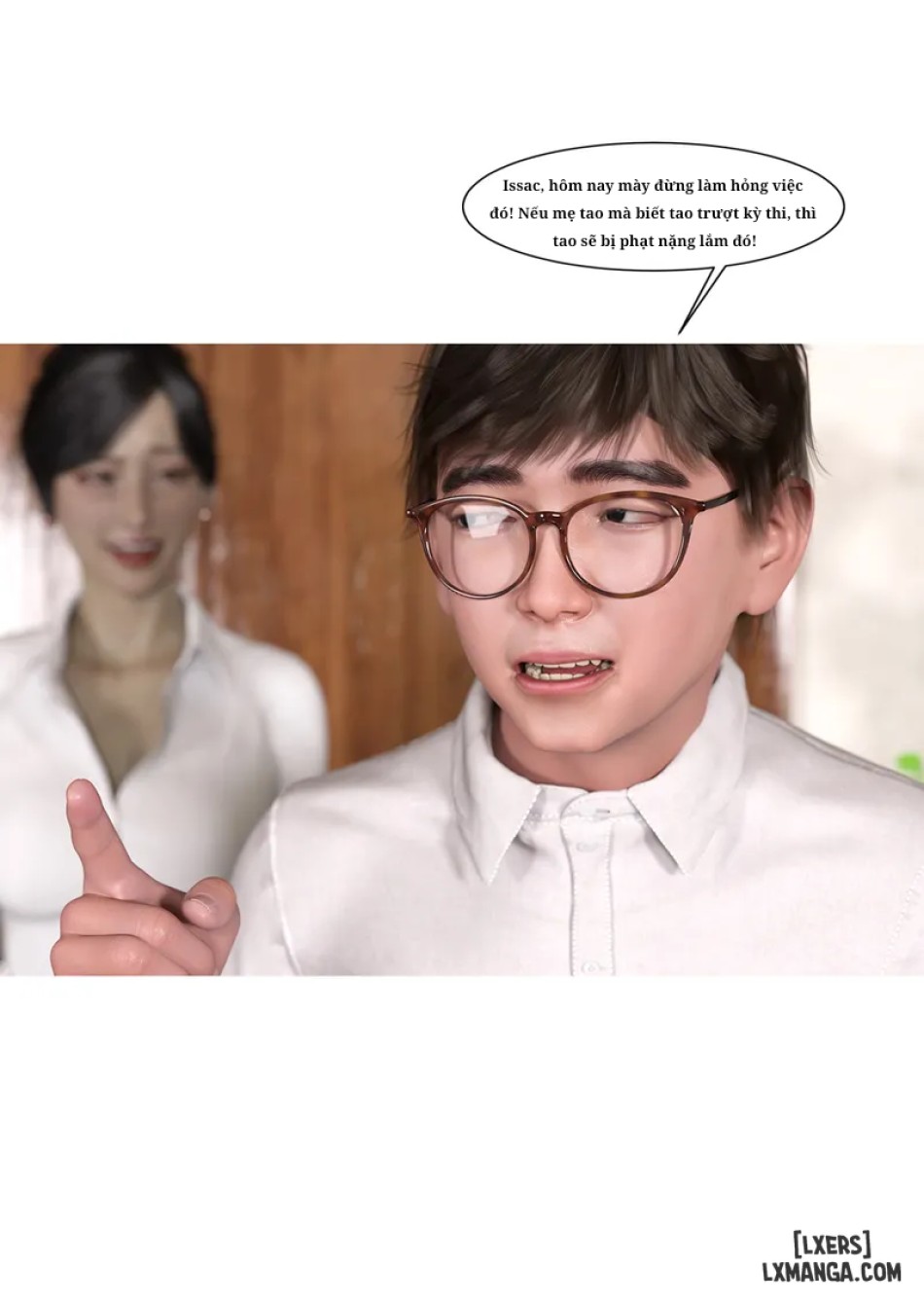 Mẹ tôi bị thằng bạn chơi. 