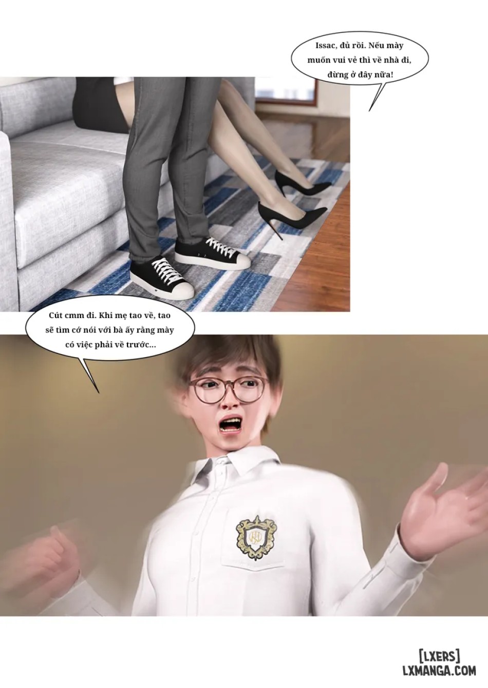 Mẹ tôi bị thằng bạn chơi. 