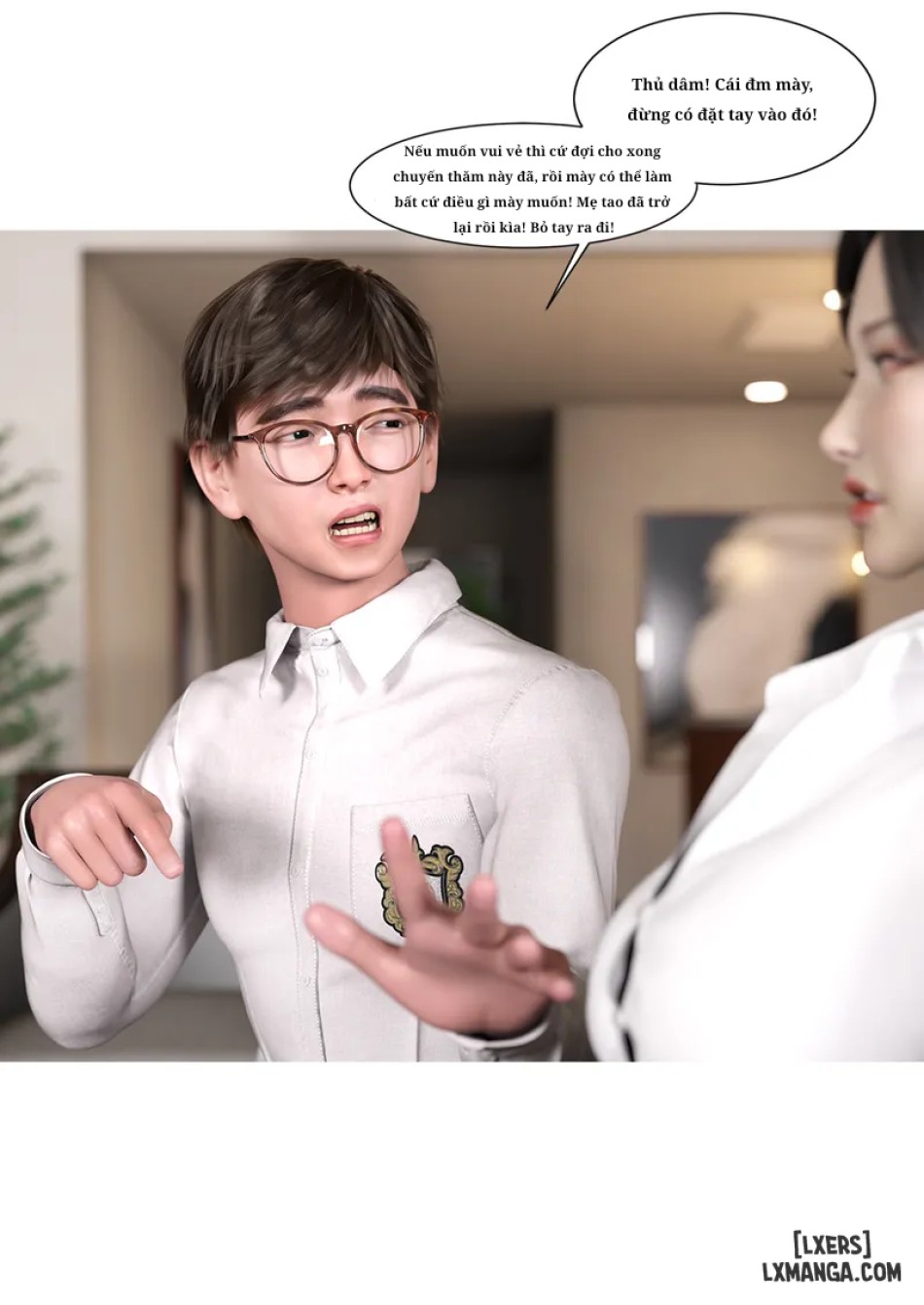 Mẹ tôi bị thằng bạn chơi. 