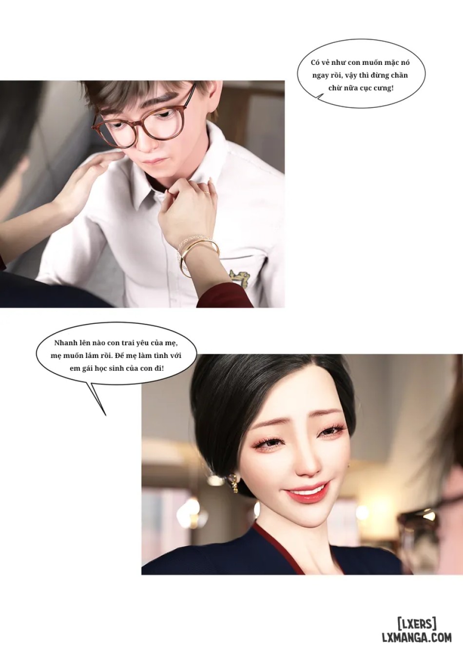 Mẹ tôi bị thằng bạn chơi. 