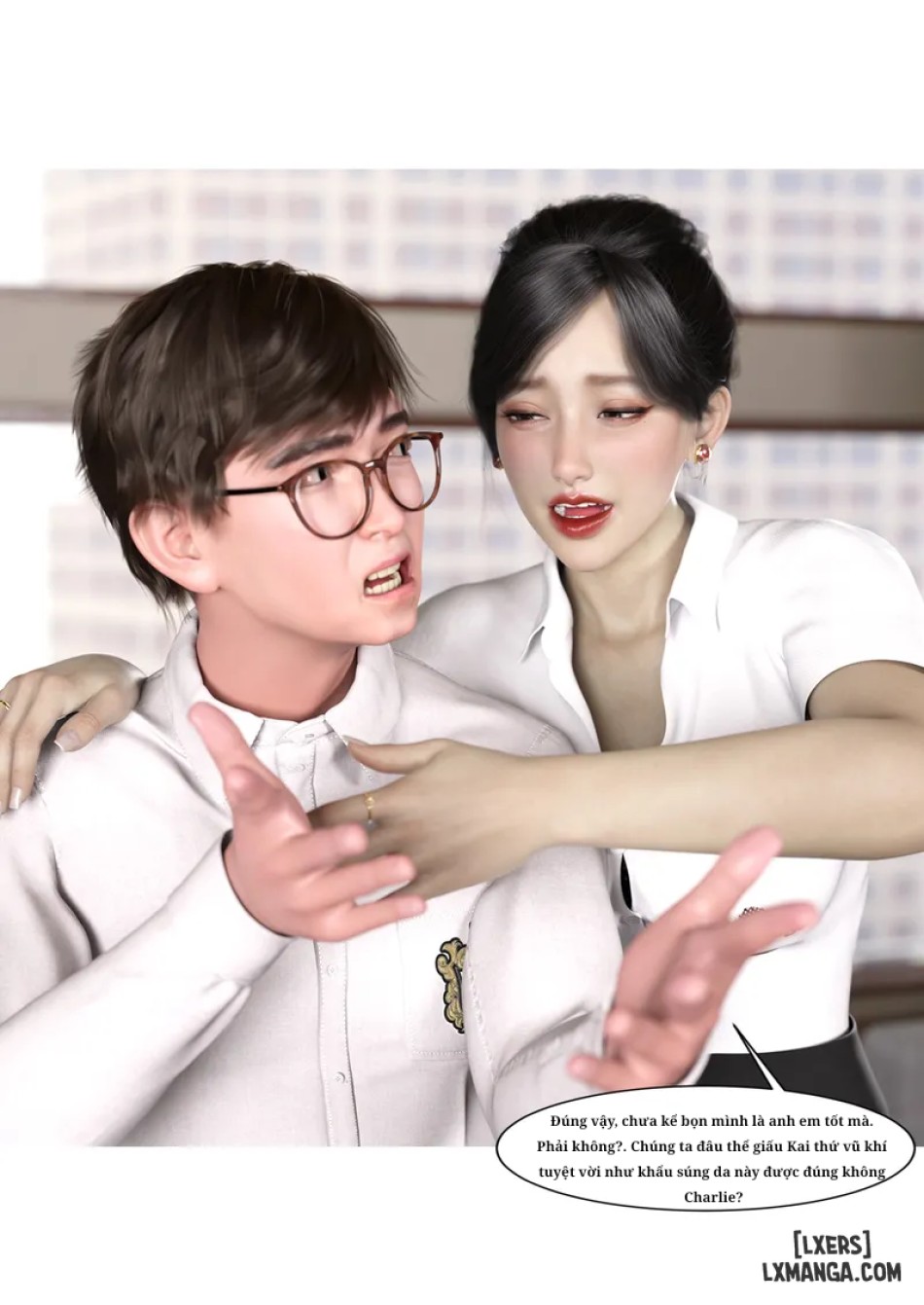 Mẹ tôi bị thằng bạn chơi. 